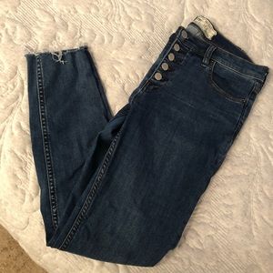 Free People button fly jeans